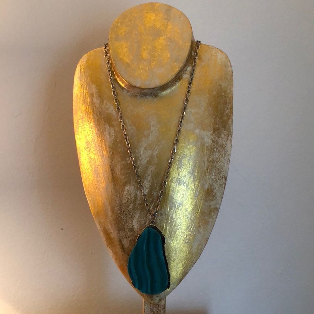 COPY - Long turquoise stone necklace